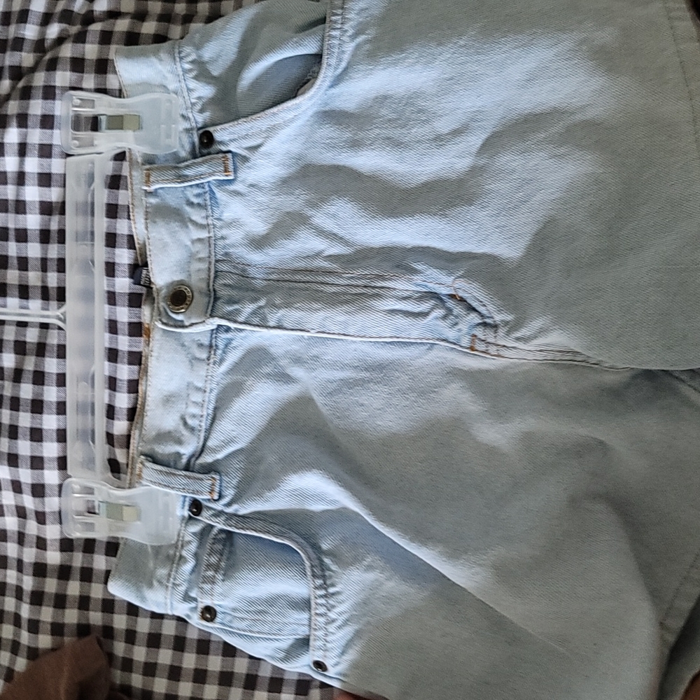 Perfect washed blue jean shorts